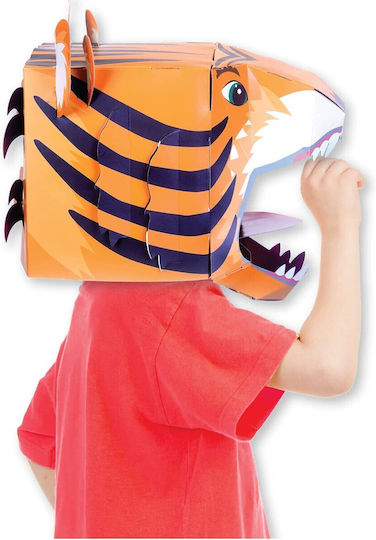 Fiesta Crafts Origami Construction 3d Mask Helmet Tiger Fiesta for Children 5+ years Years