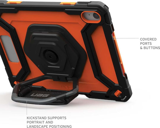 UAG Plasma Flip Cover Rotating Durable Orange Apple iPad 10.9 2022 Apple iPad 11 2025