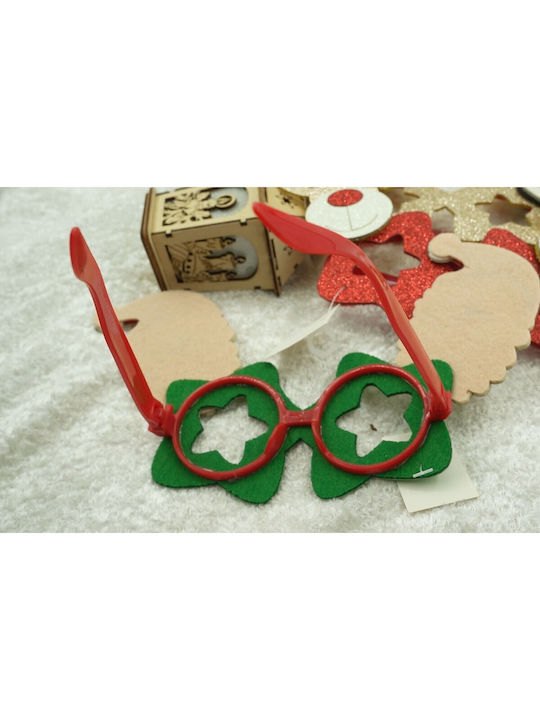 Ochelari de Petrecere de Crăciun Formă de Stea Moș Crăciun Verde Din Plastic Poliester Flippy