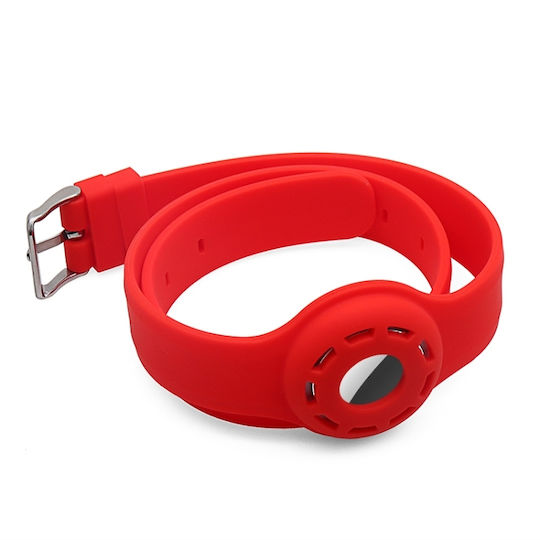 Protective Pet Collar Case Silicone for AirTag in Green color