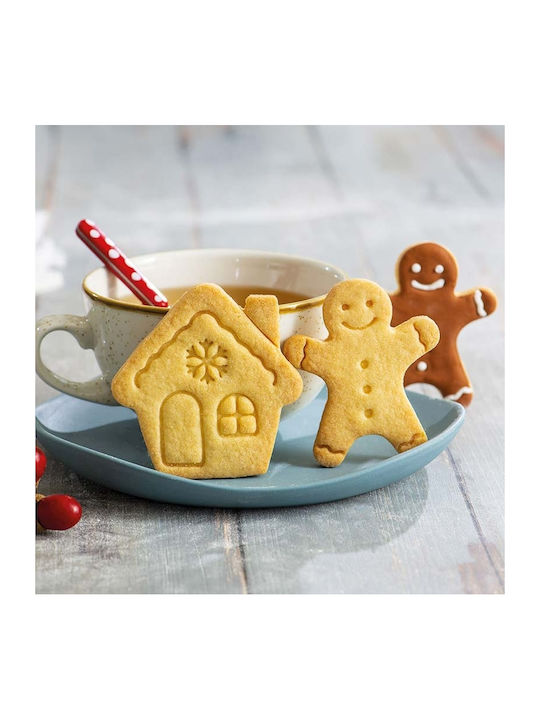 Χριστουγεννιάτικο Κουπάτ Ανθρωπάκι Σπίτι Gingerbread Decora Σετ 2τεμ 7-8εκ