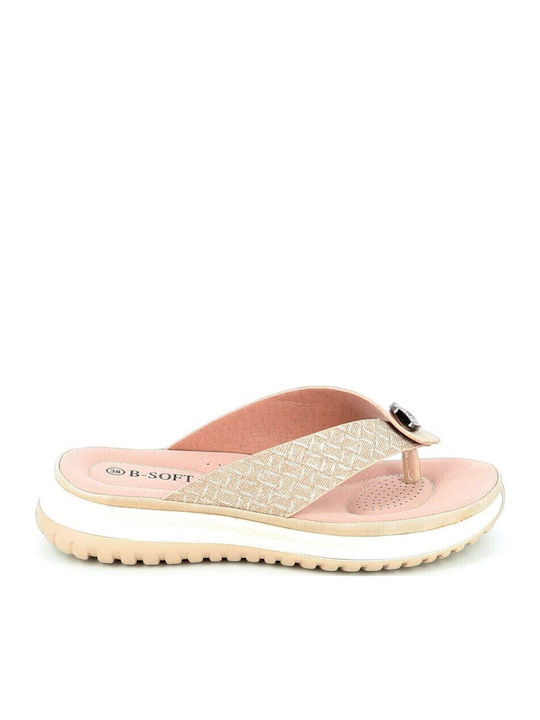 Women's Flip Flops Beige