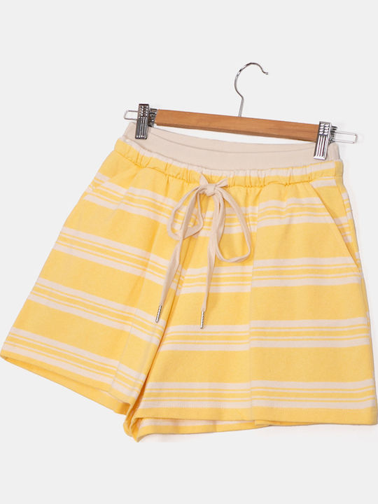 Shorts Ρίγες Κίτρινο Κίτρινο