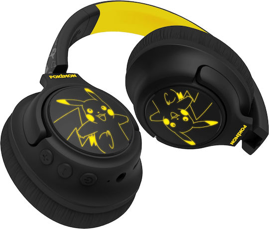 OTL Pikachu Безжични / Жични Over Ear Слушалки с 50 часа Работа Черни