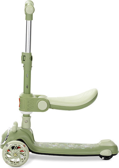 Lorelli Kids Scooter Foldable Swiftie 3-Wheel with Seat for 3+ Years Green