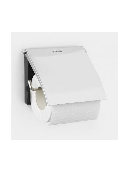 Brabantia Επιτοίχια Χαρτοθήκη Πλαστική Ασημί