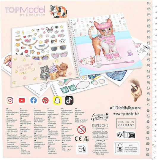 Depesche Άλμπουμ Αυτοκόλλητων Topmodel Dress Me Up