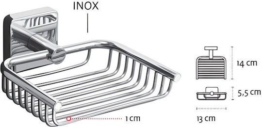 Karag Bathroom Box Soap Dish Silver