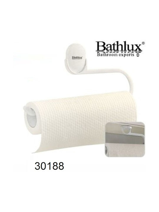 Bathlux Επιτοίχια Χαρτοθήκη Πλαστική Λευκή