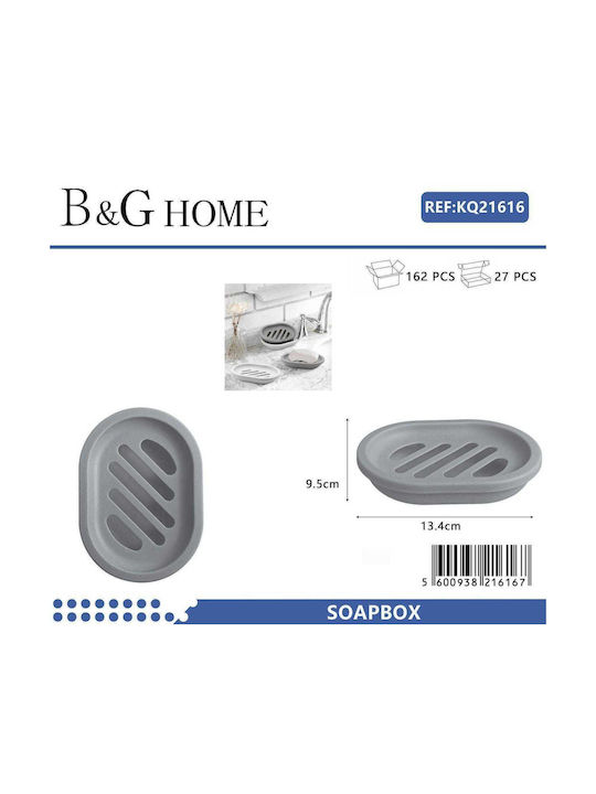 502093 Soap Dish Plastic Gray
