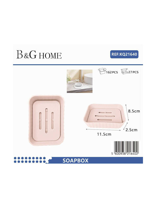 502069 Soap Dish Plastic Pink