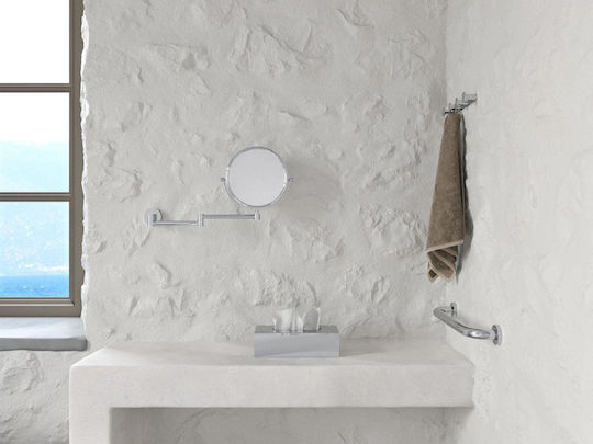 Verdi Wall Mounted Metal Silver Paper Holder