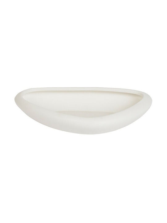 Dimitracas Etna Ceramic Soap Dish Countertop White