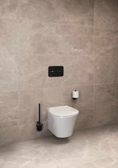 Ideal Standard Iom Χαρτοθήκη Επιτοίχια Μεταλλική Silk Black