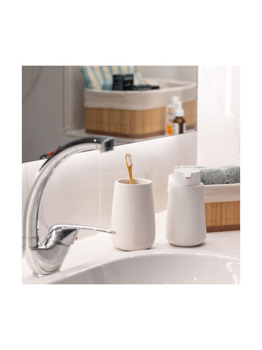 Estia Fjord Tabletop Cup Holder Ceramic White