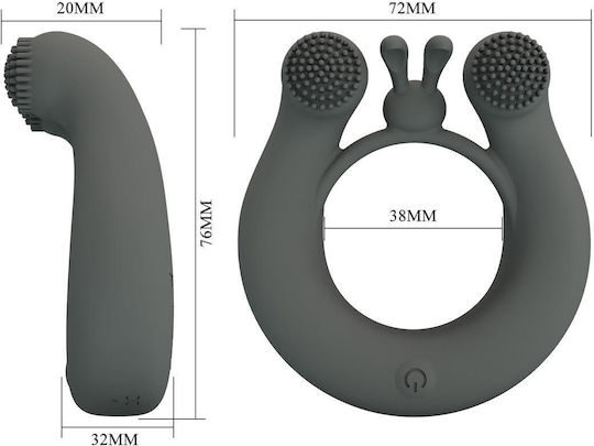 Vibrating Erection Ring Master Ring 12 Vibration Functions Memory Function
