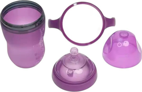 Queen Mother Educational Sippy Cup Silicone with Handles Light Blue 250ml
