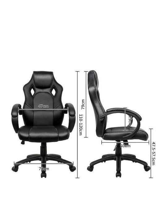 Bakaji 02825054 Καρέκλα Gaming Μαύρη