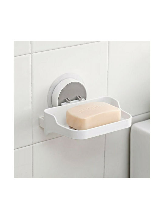Lalos Plastic Soap Dish Wall Mounted White