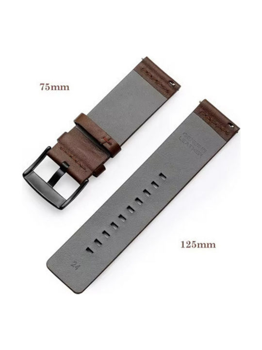 Leather Strap Brown 22mm