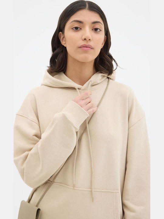 Sweatshirt mit Kapuze Beige