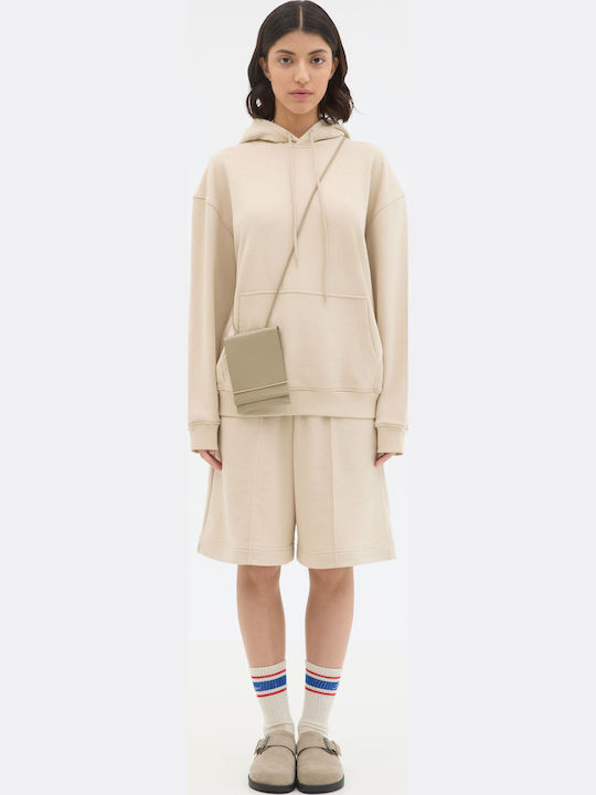 Sweatshirt mit Kapuze Beige