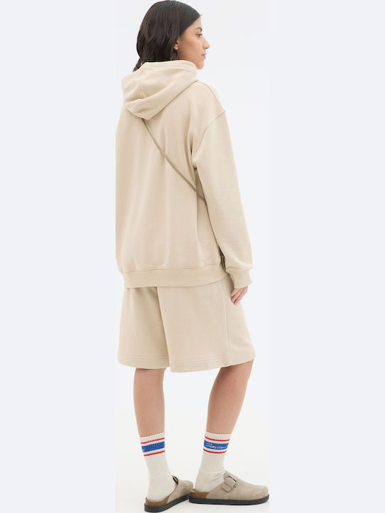Sweatshirt mit Kapuze Beige