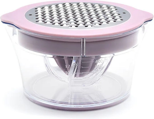mediLOGIC Storcător de fructe clasic Lămâie / Portocaliu / Var cu Recipient din Plastic în Culoare Roz