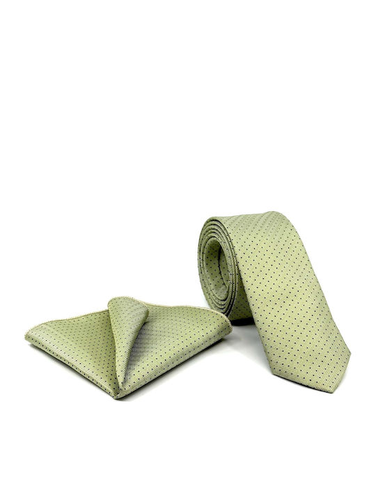Legend Accessories Set de Cravată pentru Bărbați Tipărit în Culorea Verde