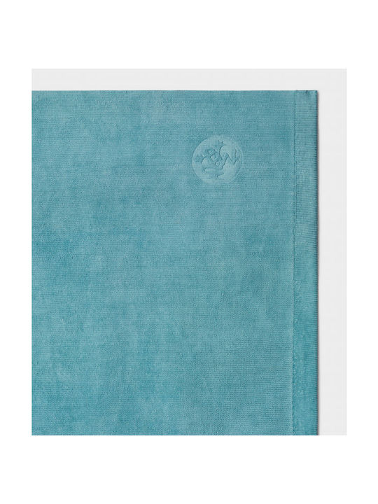 Manduka Double-Knit Microfiber Equa Hot Hand Yoga Towel Blue Lotus Dimensions 41cm x 67cm Weight 200g