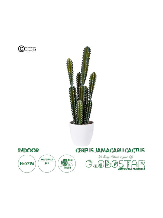 Artificial Plant in Pot Cactus Green 71cm GloboStar