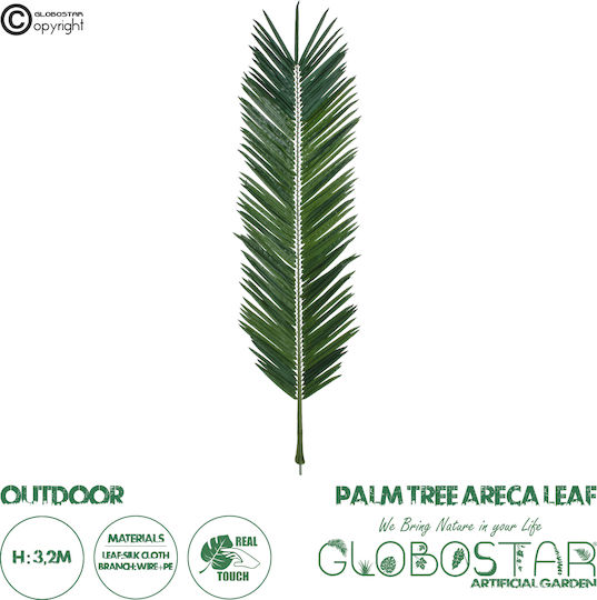 Изкуствен декоративен клон Палма Areca Green 320см GloboStar