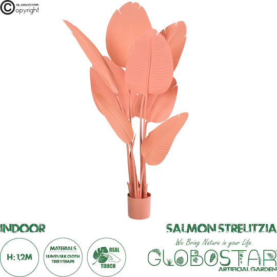 Artificial Plant in Pot Red 120cm GloboStar