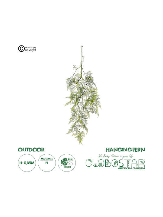 Artificial Decorative Branch Fern Green 89cm GloboStar