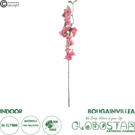 Künstlicher dekorativer Zweig Bougainvillea Rosa 79cm GloboStar