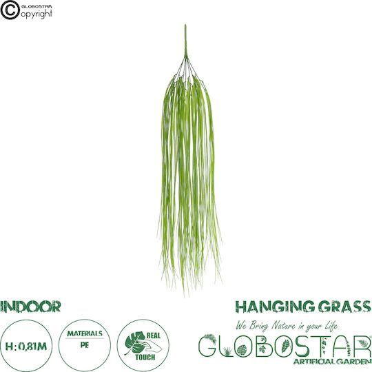 Plantă Artificială Decorativă Iarbă Green 81cm în cutie GloboStar