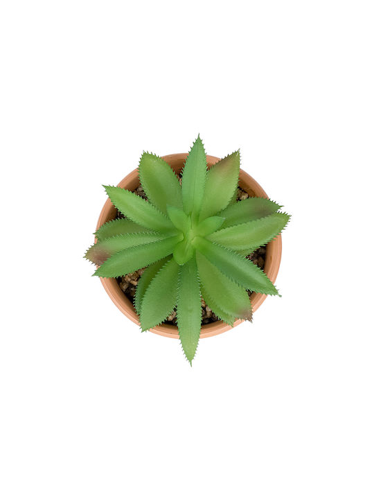 Globostar Artificial Garden Succulent Aloe Potted Plant 210340 Decorative Aloe Plant Φ9 X H14cm
