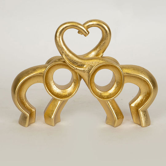 Decorative Elephant Polyresin 24.2x5.5x17.3cm 1pcs