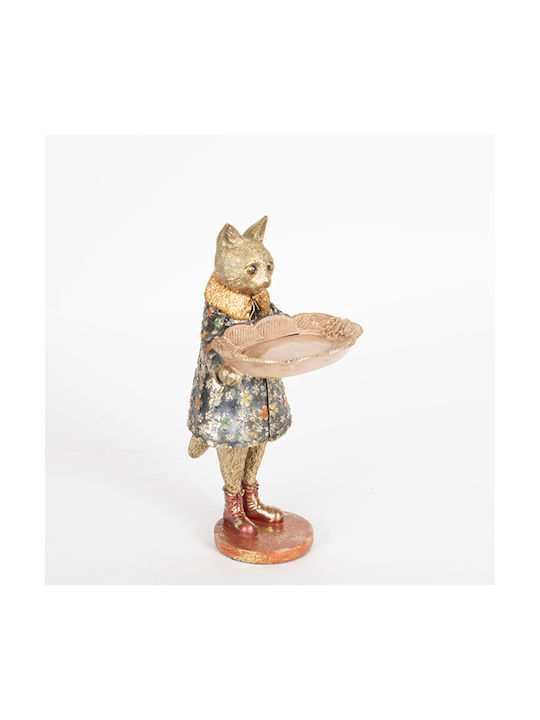 Decorative Cat Polyresin 15.5x14x27cm 1pcs