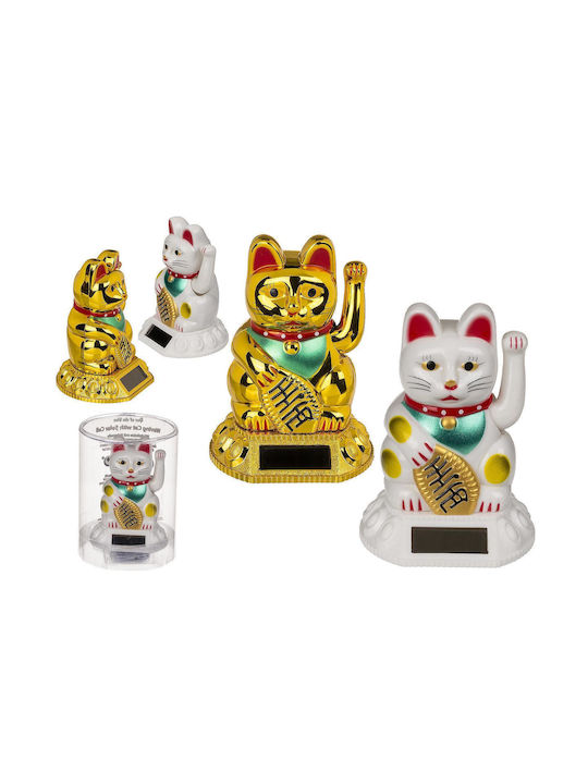 Out of the Blue Dekorative Katze aus Kunststoff Maneki Neko in Goldene 5,5x5,5x8,5cm