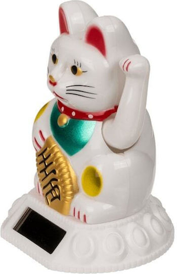 Out of the Blue Decorative Plastic Cat in White 5.5x5.5x8cm