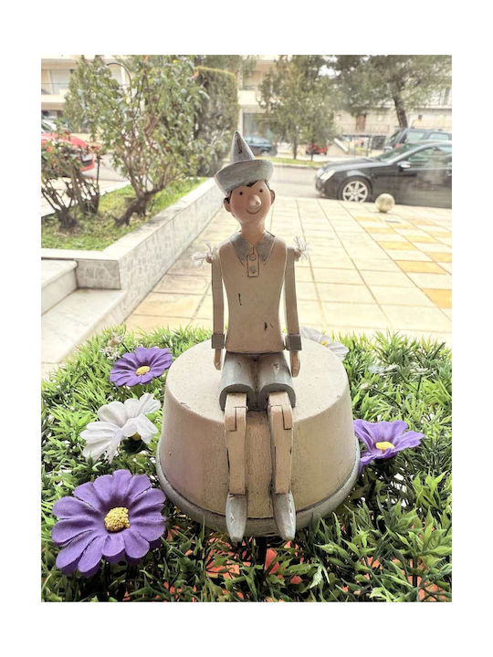 JK Home Decoration Διακοσμητικό Αγαλματίδιο από Πλαστικό 15cm