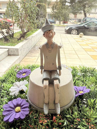 JK Home Decoration Διακοσμητικό Αγαλματίδιο από Πλαστικό 15cm