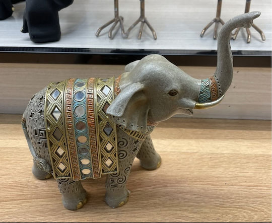 Etoile Dekorativer Elefant aus Polyresin 19.5x8x19cm 1Stück