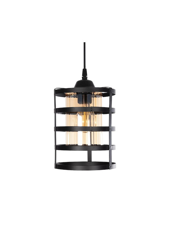 GloboStar Solon Pendant Light Bronze Grid with Socket E27 20x20x70cm