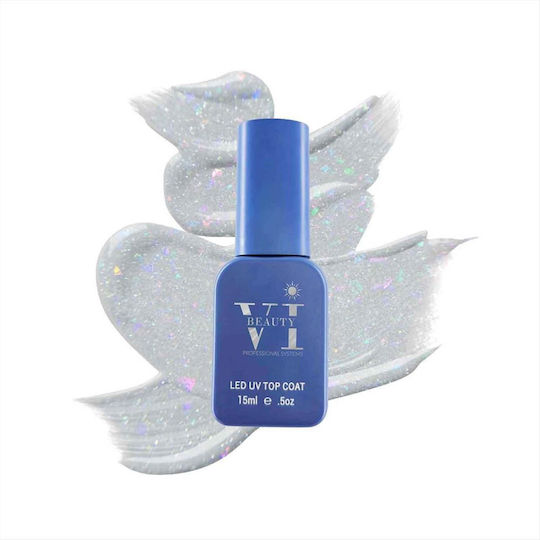 Beauty VI Top Coat για Απλά Βερνίκια 15ml