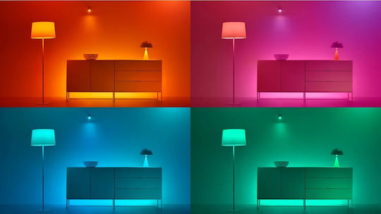 WiZ Smart Λάμπα LED 8.5W για Ντουί E27 και Σχήμα A60 RGB 806lm