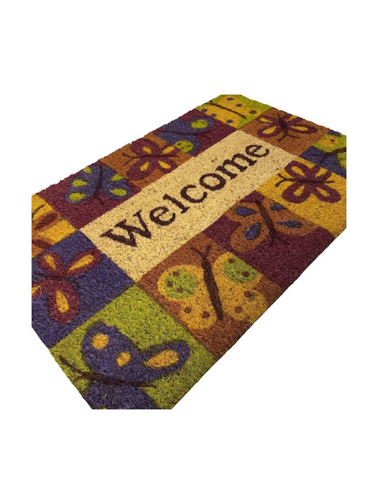 Entrance Mat made of Coir with Anti-slip Backing Multicolour 40x60cm