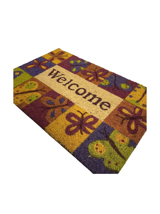 Entrance Mat made of Coir with Anti-slip Backing Multicolour 40x60cm