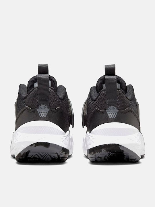 Court Team Hustle D 12 Kids Sports Shoes Basketball with Laces Black